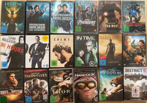 18 Action-Filme als DVD