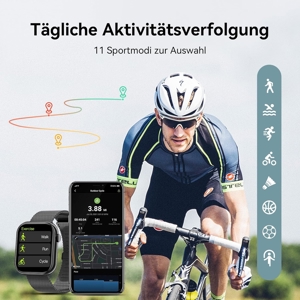 Smartwatch mit Telefonfunktion Fitnessuhr für Android iOS NEU Bild 6