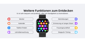 Smartwatch mit Telefonfunktion Fitnessuhr für Android iOS NEU Bild 8