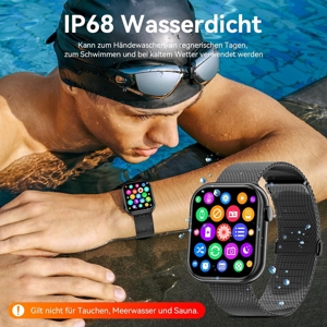 Smartwatch mit Telefonfunktion Fitnessuhr für Android iOS NEU Bild 7
