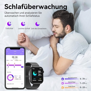 Smartwatch mit Telefonfunktion Fitnessuhr für Android iOS NEU Bild 5