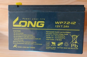 Verkaufe zwei Batterien "LONG WP 7,2-12" Bild 1