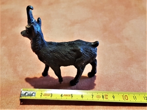 8 alte, handbemalte handverzierte Ton Wald-Tiere bespielt ca.1950 Bild 12