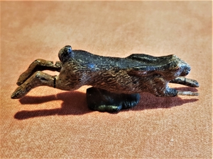 8 alte, handbemalte handverzierte Ton Wald-Tiere bespielt ca.1950 Bild 3