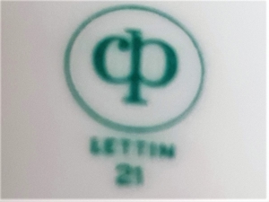 alter Porzellan-Bierkrug mit Jagd-Motiv (Lettin 21) Bild 6