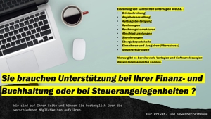 Finanz- Buchhaltung und Steuerangelegenheiten