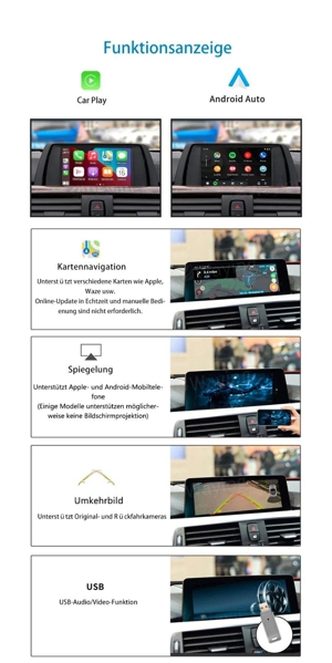 CarPlay Box (Apple/Android) für BMW F-Modelle (CIC,NBT,EVO) Bild 4