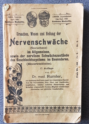 Taschenb. "Ursachen, Wesen & Heilung der Nervenschwäche", 1903