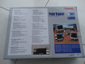 Hama Drucker Organizer, Schreibtisch Organizer, Monitor Untergestell, NEU, 3-Fächer Bild 8