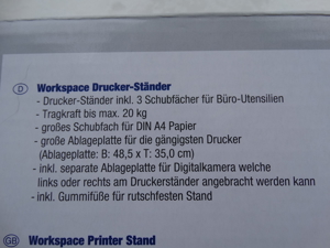 Hama Drucker Organizer, Schreibtisch Organizer, Monitor Untergestell, NEU, 3-Fächer Bild 10