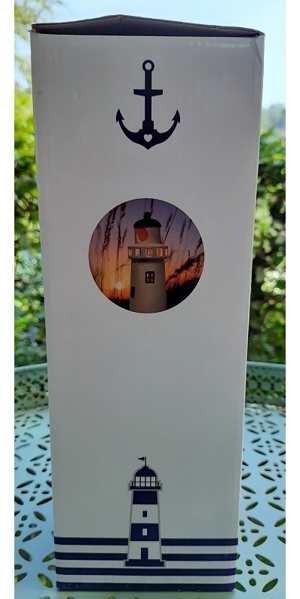 dekorativer Keramik Leuchtturm mit Solar /LED Beleuchtung Bild 9