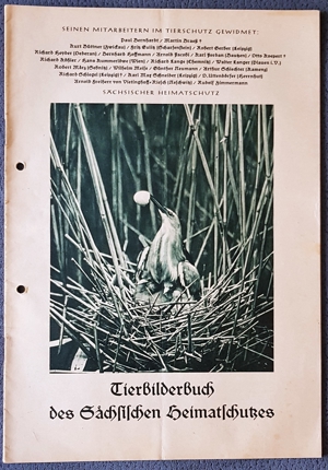 "Tierbilderbuch des Sächsischen Heimatschutzes" (aus der Zeit vor 1945)