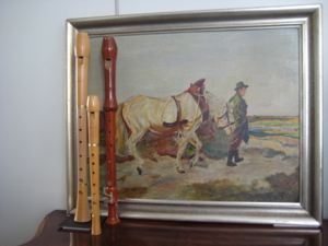 GEMÄLDE - UND TROMPETE - FLÖTEN / 3DREI - NUR KOMPLETT - EUR 1875 Bild 13