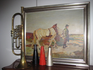 GEMÄLDE - UND TROMPETE - FLÖTEN / 3DREI - NUR KOMPLETT - EUR 1875 Bild 9