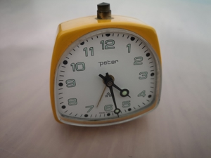 Vintage Tischuhr Wecker Fa. Peter aus Rottweil 1950er Jahre