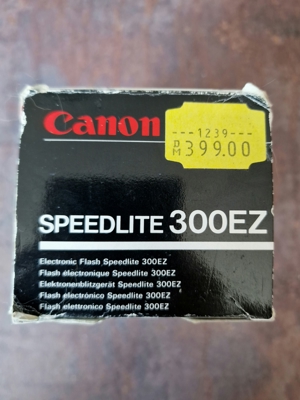 Canon Speedlite 300 EZ Aufsteckblitz - OVP mit Anleitung. Bild 4