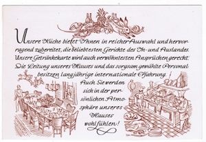 Bogislav Groos, Werbegrafik, Hotel Erbprinz, Ettlingen, Bild 2