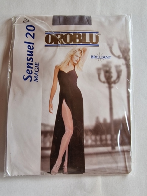 ORABLU® Sensuel 20 MAGIE Brilliant Feinstrumpfhose silber