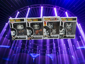 Pop Rocks ACTIE FIGUREN SET - KISS - Gene Simmons, Paul Stanley, Ace Frehley und Peter Criss