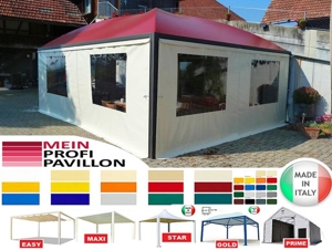 Pavillon 5x5 Pagodenzelt neu Gartenzelt Profi PVC personalisiert anpassbar Gazebo Überdachung Dach Bild 10