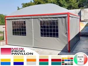 Pavillon 5x5 Pagodenzelt neu Gartenzelt Profi PVC personalisiert anpassbar Gazebo Überdachung Dach Bild 8
