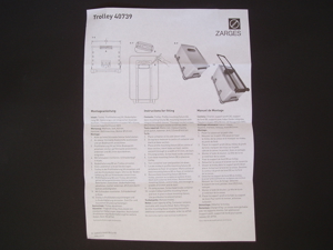 Anbautrolley für ZARGES Aluminiumkisten bzw. Boxen, Zarges-Artikel-Nr. 40739 Bild 5