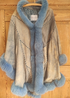 Damen Wildleder Cape