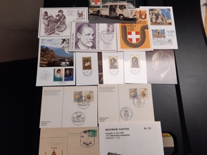 Ganzsachen: verschiedene Postkarten mit Briefmarken und Stempel Bild 2