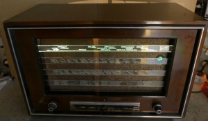 Telefunken D 860 WK Spitzen Großsuper von 1938 Röhrenradio spielt Bild 3