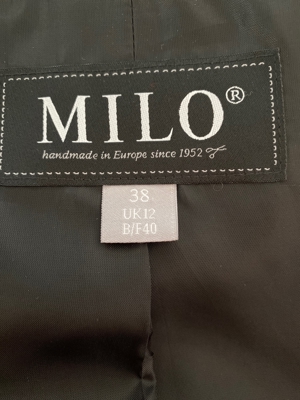 Wolmantel von MILO, dunkel grau, Große 38 Bild 4