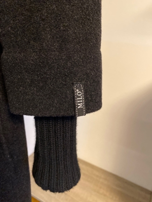 Wolmantel von MILO, dunkel grau, Große 38 Bild 3