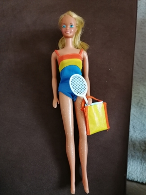 Barbie, Vintage, mit Stempel Mattel Inc. Philippines 1966, mit div. Originalzubehör Bild 1