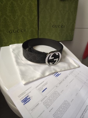 Gucci Gürtel Unisex Supreme Canvas Belt