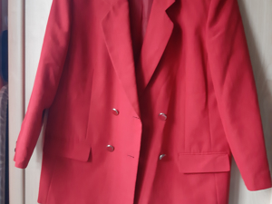 Damen - Blazer, Jacke, Kurzgröße 24, rot