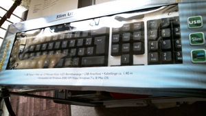 Biete Neue,orig.verpackte Slim USB Tastatur Noch nicht benutzt,orig.Verpackt, Bild 5