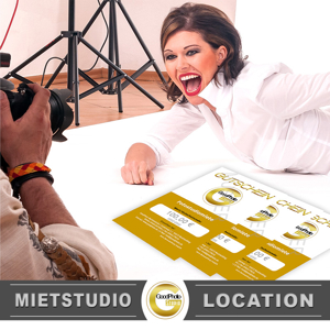 Fotostudio oder Fotoshooting verschenken  Geschenkgutschein