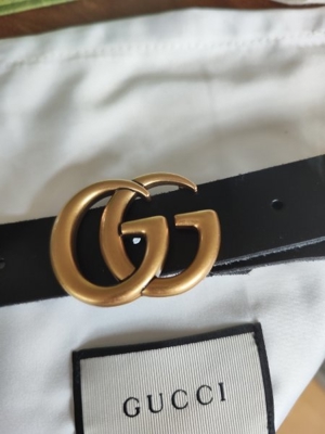 Gucci Antik Leder Gürtel Belt Marmont  Bild 6