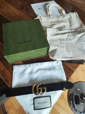 Gucci Antik Leder Gürtel Belt Marmont  Bild 7
