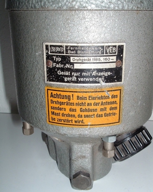 Antennenrotor - Antennendrehvorrichtung Telerotor 1185.160, von RFT Bild 5