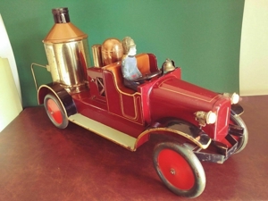 Seltener Massiv 1920er Original GBN BING Feuerwehr Blechspielzeug Tin Toy Bild 3