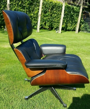 Herman Miller Original Lounge Chair mit Ottomane Bild 6