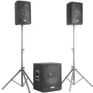 2.1Aktive Speakerset-PA-Home-Party-DJ, Bluettoth-USB-Echoeffekt f.Mikro Bild 3