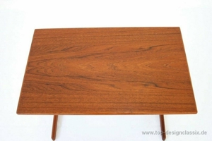 wie neu! Arne W. Iversen Teak Satztische Nesting Table Vintage Bild 2