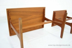 wie neu! Arne W. Iversen Teak Satztische Nesting Table Vintage Bild 4