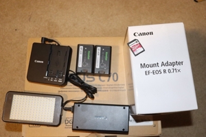 Canon EOS C70 Cinema Camera 2 Akkus, 256 sd Karte, Videoleuchte, Speed Booster Bild 7