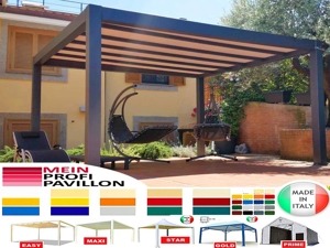 Pergola Pavillon 5x6 Sonnensegel Pvc Überdachung Gartenzelt Dach anpassbar Lagerzelt Festzelt Dach Bild 6