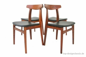 wie neu H. Kjaernulf Bruno Hansen Danish Teak Stuhl Leder Vintage Bild 4