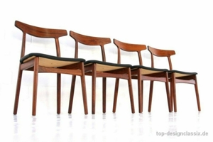 wie neu H. Kjaernulf Bruno Hansen Danish Teak Stuhl Leder Vintage Bild 5