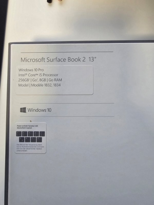 Microsoft Surface Book 2 mit großem 13" Touchscreen! Bild 9