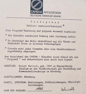 Set Radierung Grafik Nürnberg Altstadt Sebald Burg Franken Original Bild Signiert Limitiert Bild 4